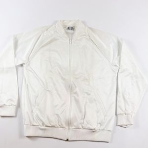 90s New Brute Mens Large Soccer Track Jacket White